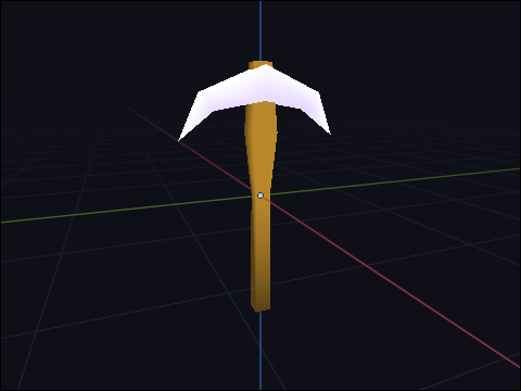 pickaxe model made in March-April 2025